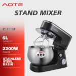 6L Small Household Electric Stand Mixer Multifunctional Dough Kneader Egg Beater Food Mixer for Kitchen Baking