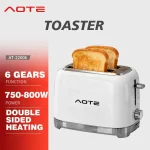 EU Plug Retro Style Toaster Multifunctional Household Bread Toaster Electric Breakfast Machine for Bread Slices Heating
