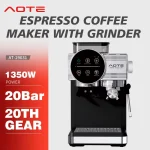 Household Small Smart Semi-Automatic Espresso Machine Built-in Grinder Hot and Cold Dual Extraction Coffee Maker