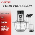 Household 3-in-1 Electric Food Processor, Multifunctional Large Capacity Meat Grinder Juicer Powder Grinding Machine